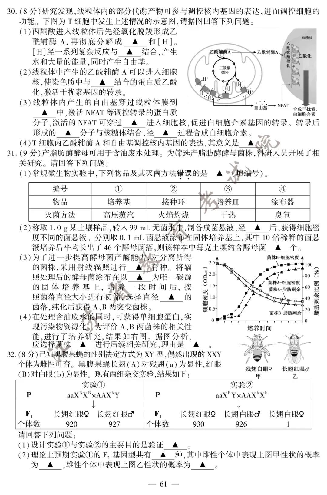 2020年江苏高考生物试题（图片版）7